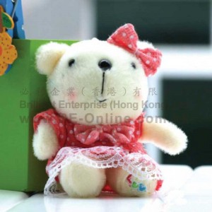 11cm 咪熊掛飾公仔 (橙色)